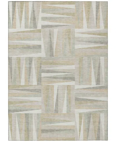 Addison Chantille Machine Washable Acn1012 5'x7'6" Area Rug In Ivory