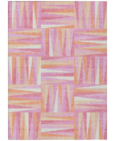 Addison Chantille Machine Washable Acn1012 9'x12' Area Rug In Rose