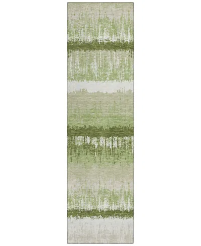 Addison Chantille Machine Washable Acn1013 2'3"x7'6" Runner Area Rug In Grass