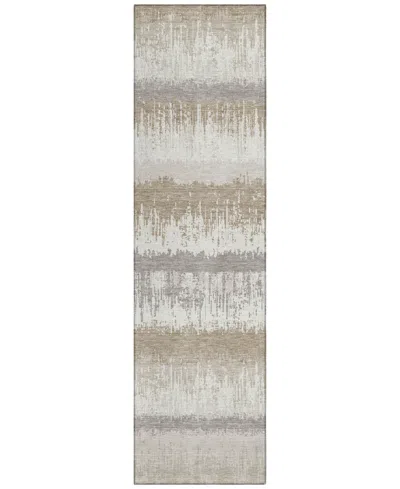 Addison Chantille Machine Washable Acn1013 2'3"x7'6" Runner Area Rug In Ivory