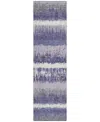 Addison Chantille Machine Washable Acn1013 2'3"x7'6" Runner Area Rug In Purple