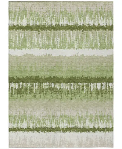 Addison Chantille Machine Washable Acn1013 5'x7'6" Area Rug In Grass