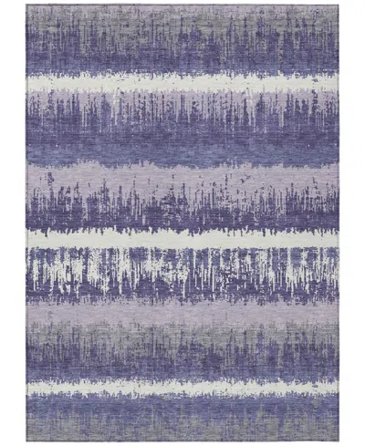 Addison Chantille Machine Washable Acn1013 5'x7'6" Area Rug In Purple