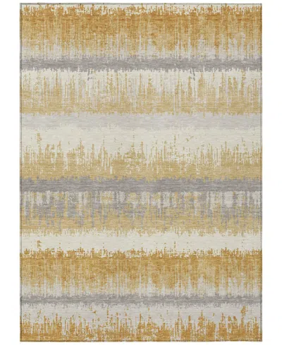 Addison Chantille Machine Washable Acn1013 9'x12' Area Rug In Gold
