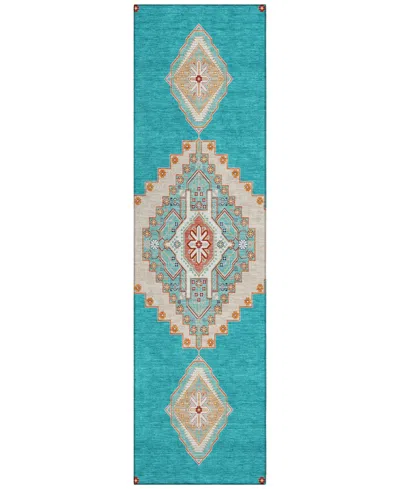 Addison Chantille Machine Washable Acn1014 2'3"x7'6" Runner Area Rug In Teal