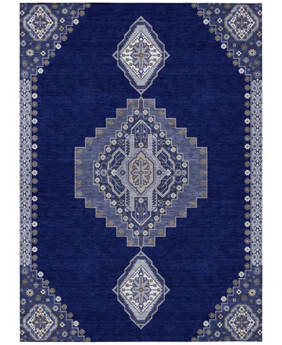 Addison Chantille Machine Washable Acn1014 2'6"x3'10" Area Rug In Navy