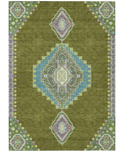 Addison Chantille Machine Washable Acn1014 3'x5' Area Rug In Olive