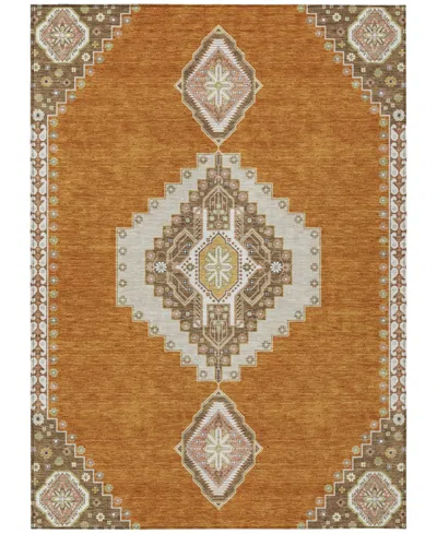 Addison Chantille Machine Washable Acn1014 5'x7'6" Area Rug In Copper