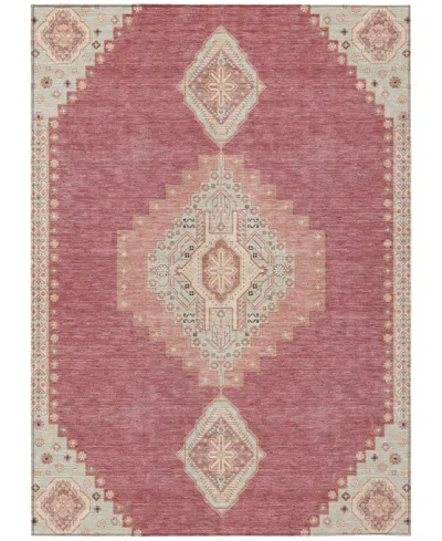 Addison Chantille Machine Washable Acn1014 5'x7'6" Area Rug In Rose
