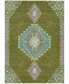 Addison Chantille Machine Washable Acn1014 8'x10' Area Rug In Olive