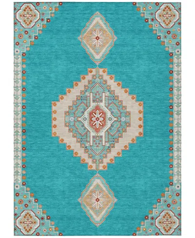 Addison Chantille Machine Washable Acn1014 8'x10' Area Rug In Teal