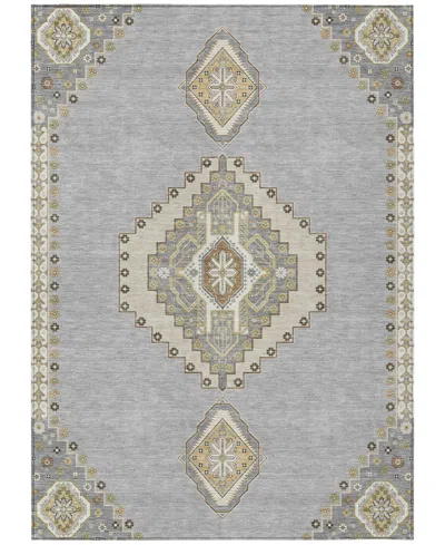 Addison Chantille Machine Washable Acn1014 9'x12' Area Rug In Gray