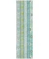 Addison Chantille Machine Washable Acn1015 2'3"x7'6" Runner Area Rug In Mint