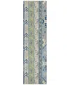 Addison Chantille Machine Washable Acn1015 2'3"x7'6" Runner Area Rug In Navy