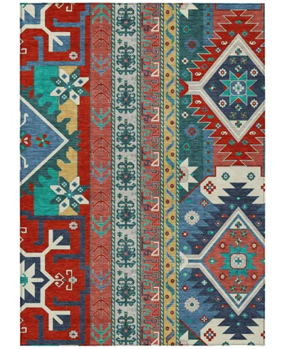 Addison Chantille Machine Washable Acn1015 2'6"x3'10" Area Rug In Red