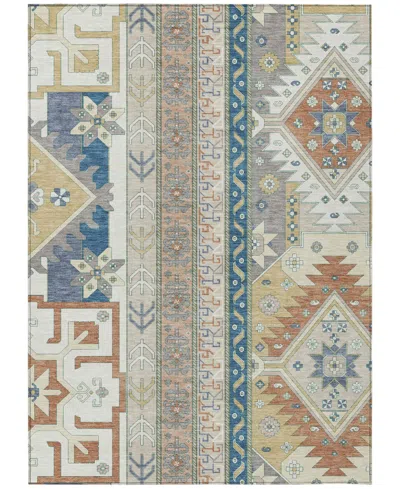 Addison Chantille Machine Washable Acn1015 5'x7'6" Area Rug In Ivory