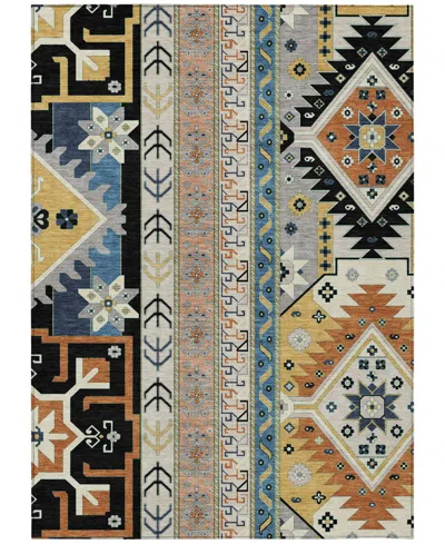 Addison Chantille Machine Washable Acn1015 9'x12' Area Rug In Black