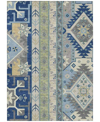 Addison Chantille Machine Washable Acn1015 9'x12' Area Rug In Navy