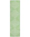 Addison Chantille Machine Washable Acn1016 2'3"x7'6" Runner Area Rug In Mint