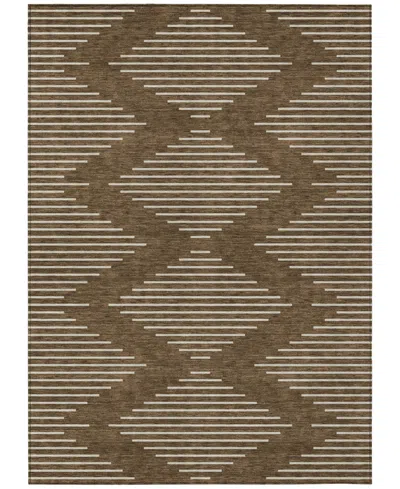 Addison Chantille Machine Washable Acn1016 3'x5' Area Rug In Brown
