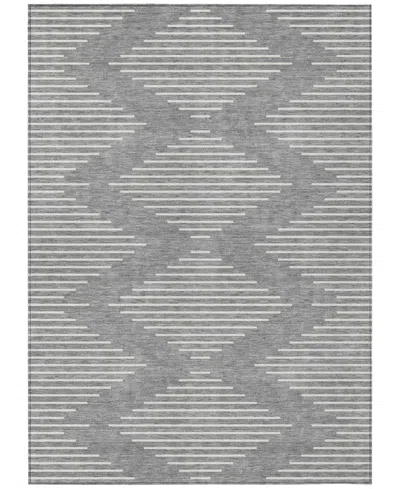 Addison Chantille Machine Washable Acn1016 3'x5' Area Rug In Gray