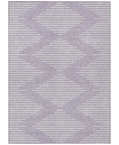 Addison Chantille Machine Washable Acn1016 5'x7'6" Area Rug In Lavender