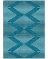 Addison Chantille Machine Washable Acn1016 5'x7'6" Area Rug In Teal