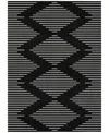 Addison Chantille Machine Washable Acn1016 8'x10' Area Rug In Black