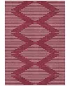 Addison Chantille Machine Washable Acn1016 8'x10' Area Rug In Cranberry