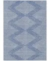 Addison Chantille Machine Washable Acn1016 8'x10' Area Rug In Denim