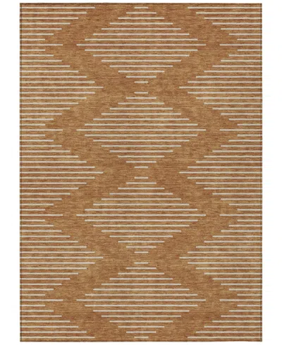 Addison Chantille Machine Washable Acn1016 8'x10' Area Rug In Paprika
