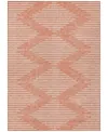 Addison Chantille Machine Washable Acn1016 8'x10' Area Rug In Salmon