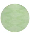 Addison Chantille Machine Washable Acn1016 8'x8' Round Area Rug In Mint