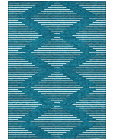 Addison Chantille Machine Washable Acn1016 9'x12' Area Rug In Teal