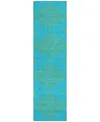 Addison Chantille Machine Washable Acn1017 2'3''x7'6'' Runner Area Rug In Aqua