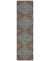 Addison Chantille Machine Washable Acn1017 2'3''x7'6'' Runner Area Rug In Brown