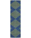 Addison Chantille Machine Washable Acn1017 2'3''x7'6'' Runner Area Rug In Navy