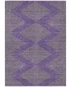 Addison Chantille Machine Washable Acn1017 5'x7'6''area Rug In Purple