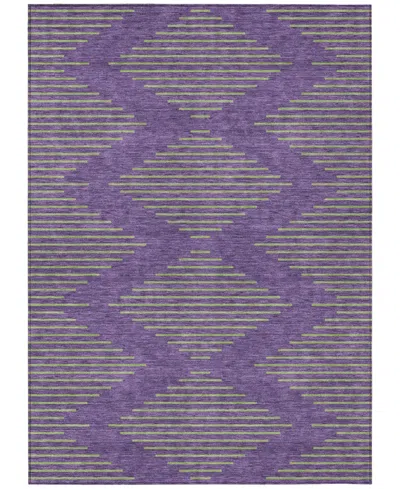 Addison Chantille Machine Washable Acn1017 8'x10' Area Rug In Purple