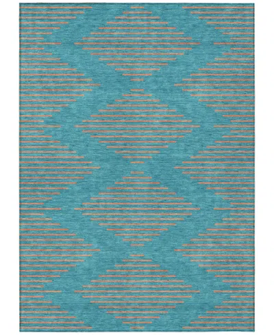 Addison Chantille Machine Washable Acn1017 8'x10' Area Rug In Teal
