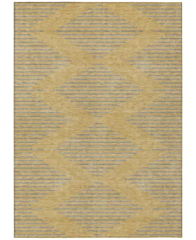 Addison Chantille Machine Washable Acn1017 9'x12' Area Rug In Gold