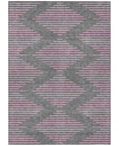 Addison Chantille Machine Washable Acn1017 9'x12' Area Rug In Gray