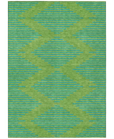 Addison Chantille Machine Washable Acn1017 9'x12' Area Rug In Green