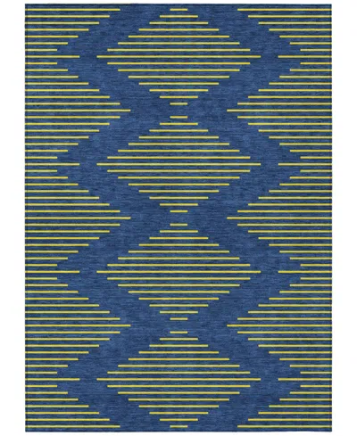 Addison Chantille Machine Washable Acn1017 9'x12' Area Rug In Navy
