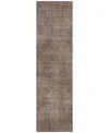 Addison Chantille Machine Washable Acn1018 2'3''x7'6'' Runner Area Rug In Brown