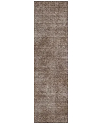 Addison Chantille Machine Washable Acn1018 2'3''x7'6'' Runner Area Rug In Brown