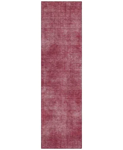 Addison Chantille Machine Washable Acn1018 2'3''x7'6'' Runner Area Rug In Cranberry