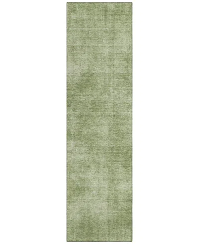 Addison Chantille Machine Washable Acn1018 2'3''x7'6'' Runner Area Rug In Green