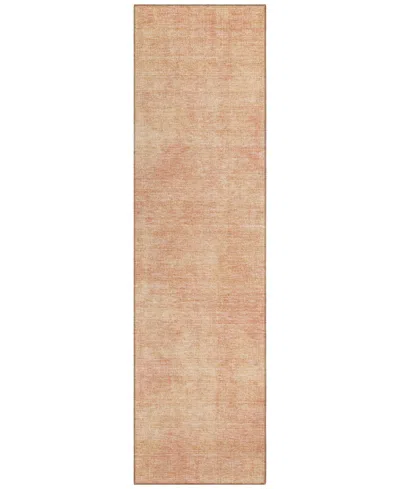 Addison Chantille Machine Washable Acn1018 2'3''x7'6'' Runner Area Rug In Peach