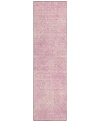 Addison Chantille Machine Washable Acn1018 2'3''x7'6'' Runner Area Rug In Pink